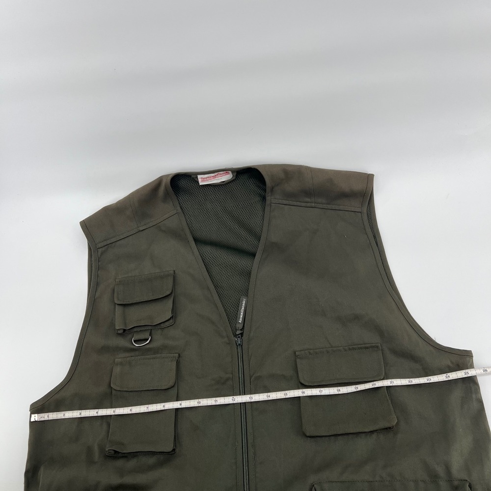 Armi & Bagagli by Stavolo Mens Hunting Fishing Safari Vest Olive Green Cotton XL - Picture 6 of 11